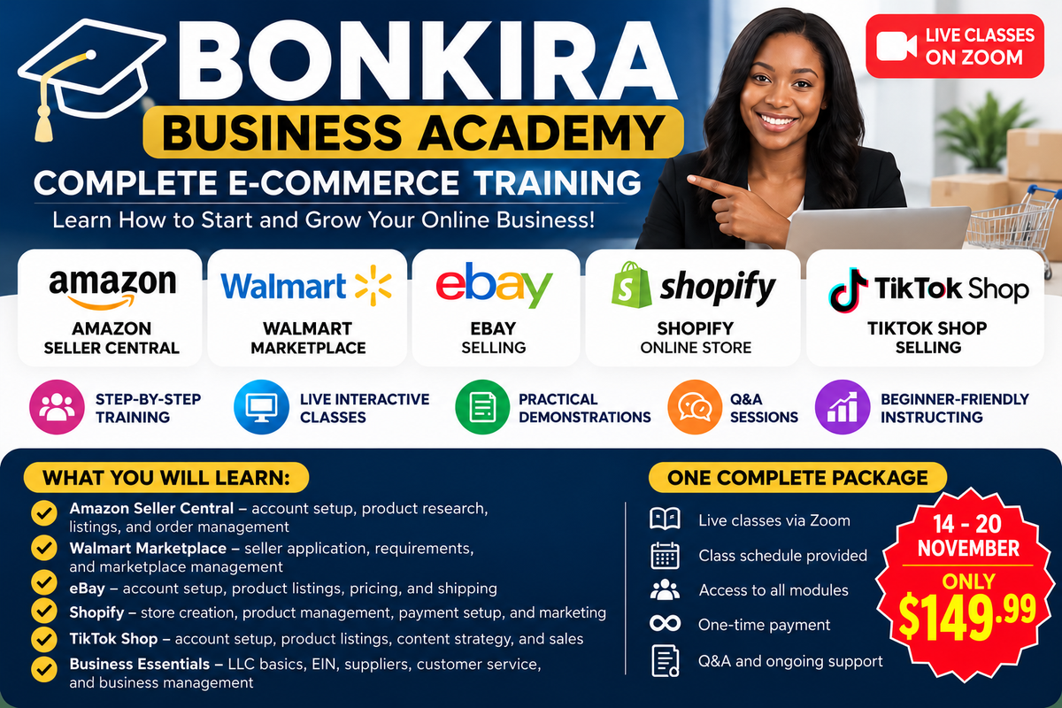 bonkira business accademy-complete e-comerce training